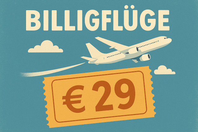 Billigflüge für günstige Urlaube